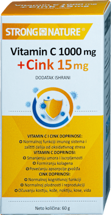 Vitamin C+Cink STRONG NATURE