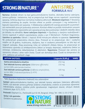 ANTISTRES FORMULA noć STRONG NATURE