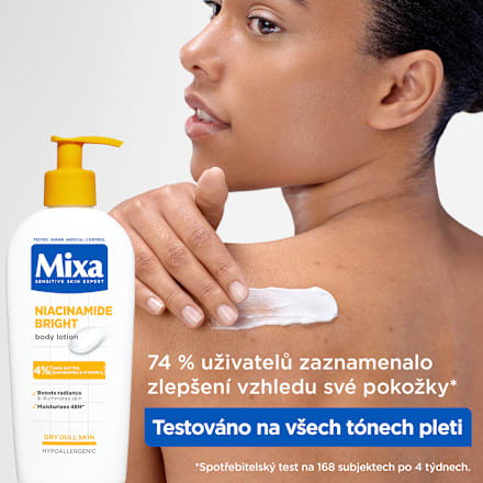 tělové mléko Niacinamide Bright Mixa