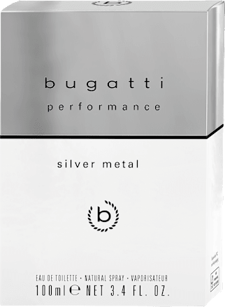 performance silver metal edt bugatti