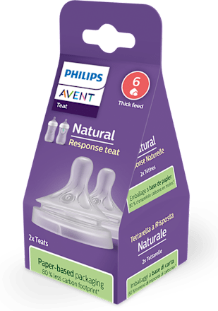 Responsywny smoczek Natural do gęstych pokarmów 6m+ PHILIPS AVENT