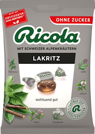 RicolaBonbon, Lakritz, 75 g