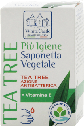 Sapone solido vegetale Tea Tree White Castle