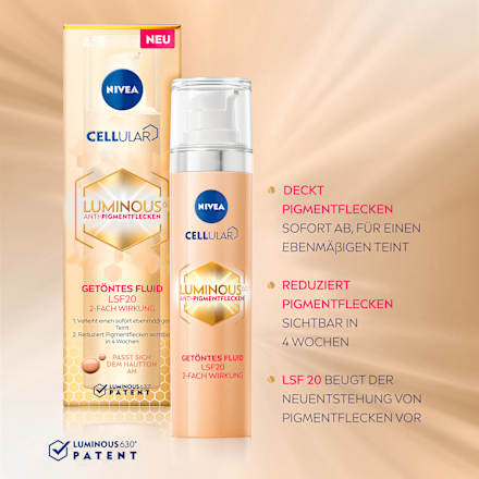 Luminous 630 Anti-Pigmentflecken Getöntes Fluid LSF 20 NIVEA