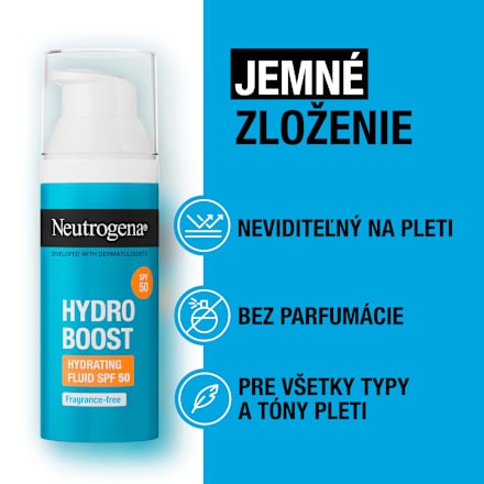 Hydratačný pleťový fluid Hydro Boost SPF 50 Neutrogena