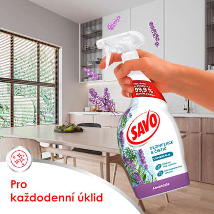 univerzální dezinfekční sprej Levandule SAVO
