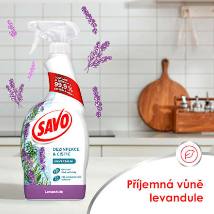 univerzální dezinfekční sprej Levandule SAVO