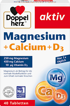 Magnesium + Calcium + Vitamin D3 Tabletten 40 St. Doppelherz