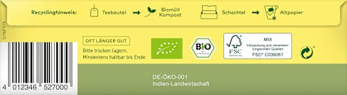 Grüner Tee Sencha (20 Beutel) LEBENSBAUM