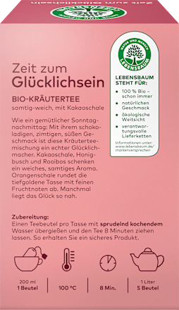 Kräutertee "Zeit zum Glücklichsein" (20 Beutel) LEBENSBAUM