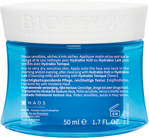BIODERMA Hydrabio Creme, Reichhaltige Feuchtigkeitscreme BIODERMA