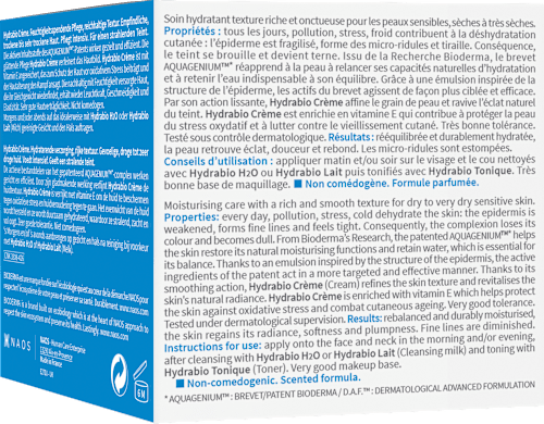 BIODERMA Hydrabio Creme, Reichhaltige Feuchtigkeitscreme BIODERMA