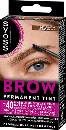 barva na obočí Brow Tint světle hnědá syoss
