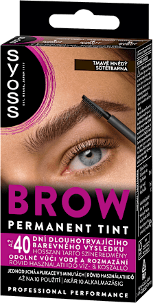 barva na obočí Brow Tint tmavě hnědá syoss