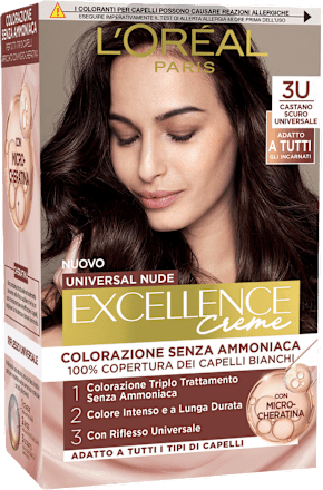 Colorazione permanente Nude castano scuro 3 L'ORÉAL PARiS EXCELLENCE Creme
