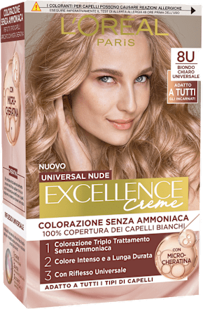 Colorazione permanente Nude biondo chiaro 8 L'ORÉAL PARiS EXCELLENCE Creme