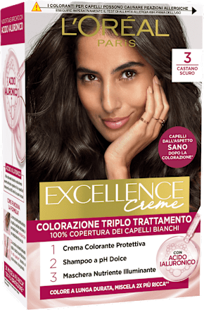 Colorazione permanente castano scuro 3 L'ORÉAL PARiS EXCELLENCE Creme