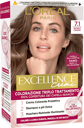 Colorazione permanente biondo cenere 7.1 L'ORÉAL PARiS EXCELLENCE Creme