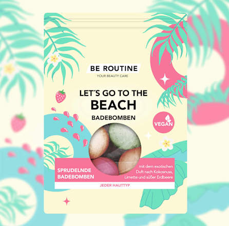 Badebomben let´s go to the beach (6x50 g) BE ROUTINE
