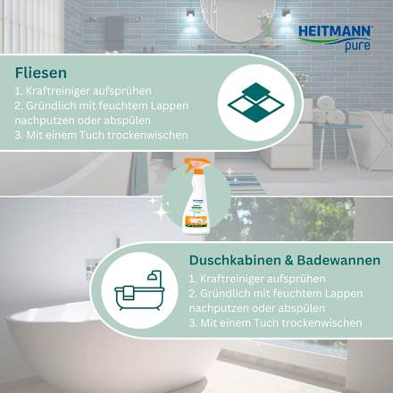 Kraftreiniger Essig + Orange HEITMANN pure