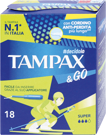Assorbenti interni super con applicatore Tampax