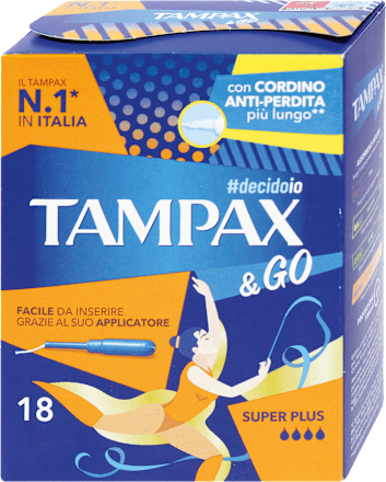 Assorbenti interni super plus con applicatore Tampax