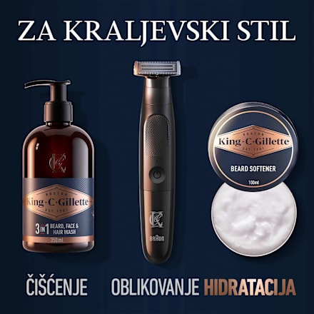 Hidratantna krema za lice i bradu King. C. Gillette