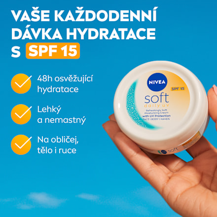 Soft hydratační krém daily UV SPF15 NIVEA