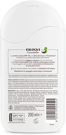 Latte Solare Coccobello SPF30 Bilboa
