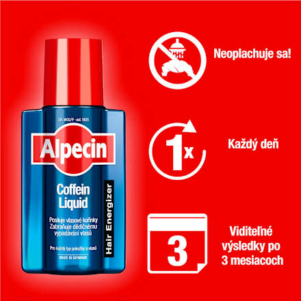 Kofeínové tonikum Liquid Hair Energizer Alpecin