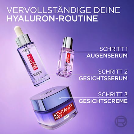 Gesichtsserum mit Hyaluronsäure, gegen Falten und für prallere Haut L'ORÉAL PARiS REVITALIFT