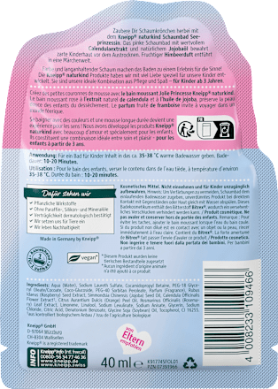 Schaumbad Seeprinzessin  Kneipp