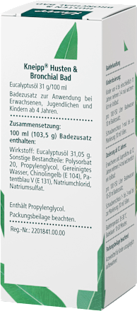 Erkältungsbad, Arzneibad Husten & Bronchial  Kneipp