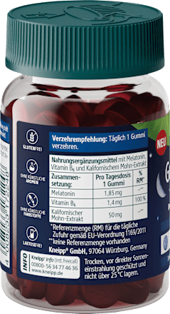 Gute Nacht Gummies mit Melatonin Kneipp