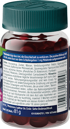 Gute Nacht Gummies mit Melatonin Kneipp
