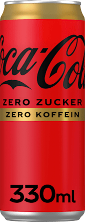 Erfrischungsgetränk Cola Zero Zucker Zero Koffein Coca-Cola