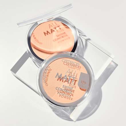 Puder All Matt Shine Control 025 Sand Beige CATRICE