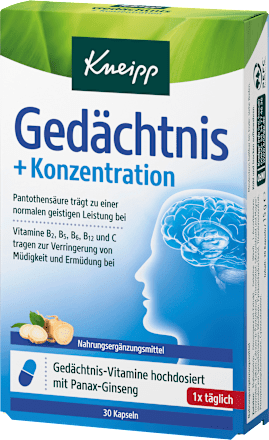 Kneipp Gedächtnis + Konzentration Kapseln Kneipp