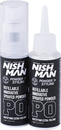 Púder na vlasy pre objem PO Mattifying Extra Volume Light Control NISH MAN