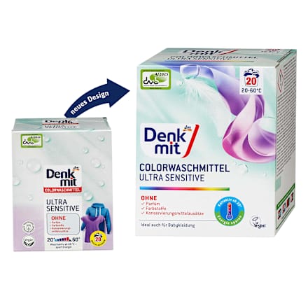 Colorwaschmittel Pulver Ultra Sensitiv Denkmit