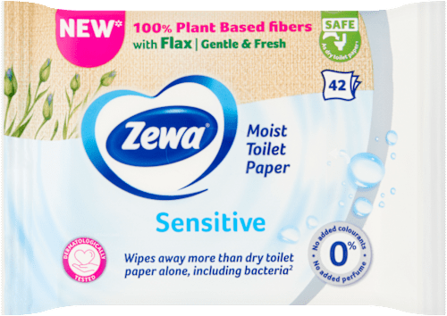 Nedves Toalettpapír Sensitive ZEWA