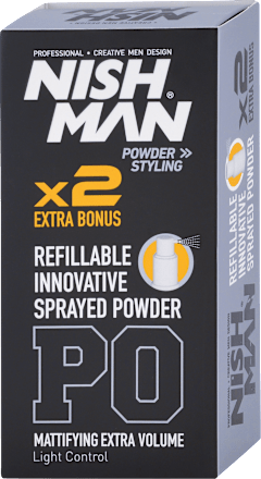 Púder na vlasy pre objem PO Mattifying Extra Volume Light Control NISH MAN