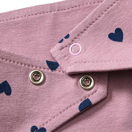 Halstuch Pro Climate mit Herz-Muster, lila ALANA