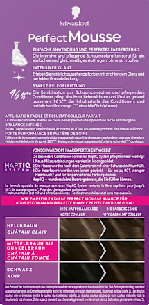 Permanente Schaumcoloration - Nr. 400 Dunkelbraun Schwarzkopf Perfect Mousse