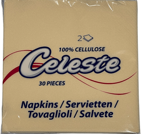 Ubrusi, 2-slojni, boja šampanjca, 33 x 33 cm Celeste
