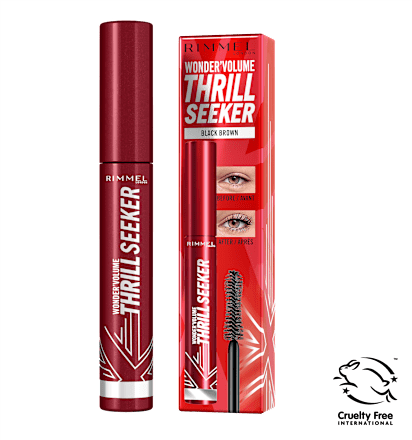 Tusz do rzęs VOLUME THRILL SEEKER MASCARA Brown Black RIMMEL LONDON