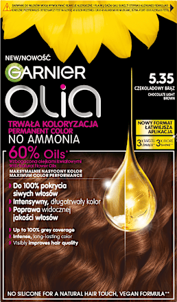 Farba do włosów czekoladowy brąz 5.35 GARNIER olia