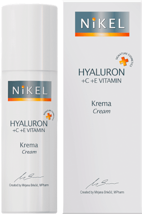 Hyaluron+C+E Vitamin krema NIKEL