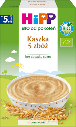 Kaszka 5 zbóż BIO, po 5. miesiącu HiPP