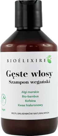 Delikatny szampon przeciw wypadaniu włosów Gęste Włosy Bioelixire